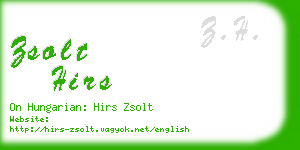 zsolt hirs business card